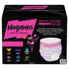 Pampers Ninjamas Nighttime Girls' Underwear - (Select Size and Count)