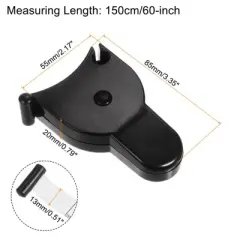 Unique Bargains Automatic Metric System Retractable Lock Pin Push-Button Tape Rulers and Measuring Tools 150cm