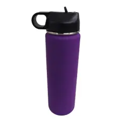 MLS Orlando City SC 22oz Rubberized Touch Water Bottle: Stainless Steel Portable Drinkware