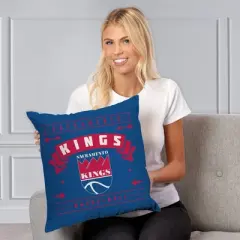 NBA Sacramento Kings Hardwood Classics Printed Throw Pillow
