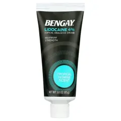 Bengay Pain Relieving Lidocaine Cream Tropical Jasmine 3 oz