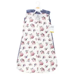 Hudson Baby Infant Girl Thermal Sleeveless Sleeping Bag 2pk, Dusty Rose Floral