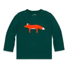 Primary Baby Long Sleeve Fox Tee