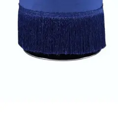 17" Clivia Velvet Ottoman Eggplant - Acme Furniture