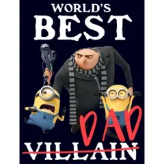 Men's Despicable Me World's Best Dad Gru and Minions T-Shirt
