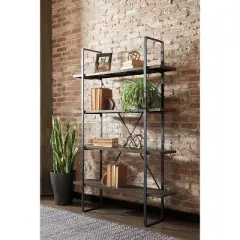 Gilesgrove Bookcase Black/Gray - Signature Design by Ashley
