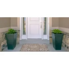 Selkirk Washable Outdoor Rug Navy/Sand - Linon