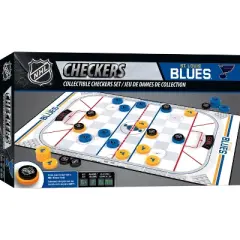 MasterPieces Officially licensed NHL St. Louis Blues Checkers Board Game for Families and Kids ages 6 and Up