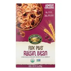 Nature's Path Organic Flax Plus Raisin Bran Cereal - Case of 12/14 oz