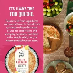 La Terra Fina Lorraine Quiche - 23oz