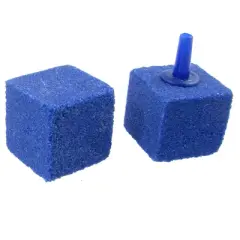 Unique Bargains Aquarium Fish Tank Aerator Mineral Air Stone Blue 2 Pcs