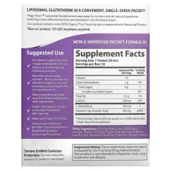 Aurora Nutrascience Mega-Pack+&reg;, Liposomal Glutathione, 32 Packets, 0.68 fl oz (20 ml) Each