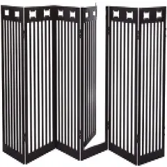 Arf Pets 31.5" Tall Freestanding Folding Dog Gate Extension - Espresso