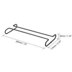 Unique Bargains Durable Compact Elegant Simple Installation Stemware Rack 4 Pcs