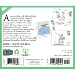 Willow Creek Press 2026 Fishing Cartoon-A-Day by Jonny Hawkins Box Calendar