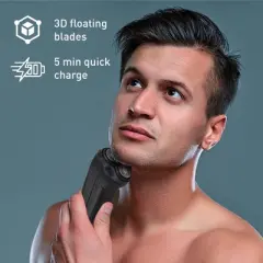 The Ultimate Men's Grooming & Relaxation Bundle &ndash; Beard Care, Electric Shaver, and Massage Gun