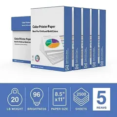 MyOfficeInnovations 8.5x11 Color Printer Paper 20 lbs. 96 Brightness 1147484
