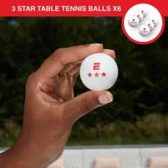 ESPN 3 Star Ping Pong Balls (Set of 6) Table Tennis Balls &ndash; (ES-PP06.EXv24)