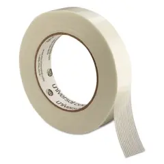 Universal 190# Medium Grade Filament Tape, 3" Core, 24 mm x 54.8 m, Clear