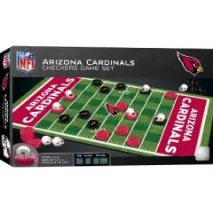 MasterPieces Officially licensed NFL Arizona Cardinals Checkers Board Game for Families and Kids ages 6 and Up