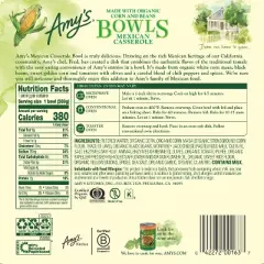 Amy's Frozen Bowls Organic Mexican Casserole Gluten Free - 9.5 oz
