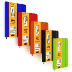 Leatherette Journal 200 Sheets 5X7 Assorted Colors (36 Packs)