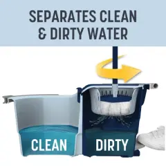 Casabella Clean Water Spin Mop with Extra Refill