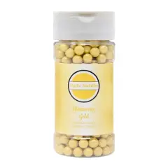 Mystic Sprinkles Glimmering Gold 6mm Sugar Pearls 3.6oz