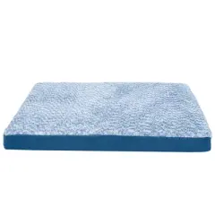 FurHaven Two-Tone Faux Fur & Suede Deluxe Orthopedic Mattress Dog Bed