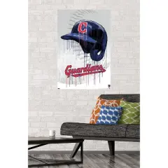 Trends International MLB Cleveland Guardians - Drip Helmet 22 Unframed Wall Poster Prints