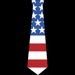 Design By Humans July 4th Patriotic American Flag Tie By FreshDressedTees Racerback Tank Top