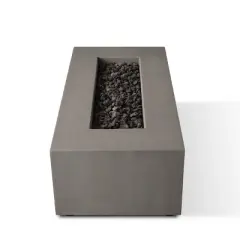 Caraga Casual Rectangle Propane Fire Table Flint - Jensen Co.