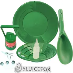 Sluice Fox Gold panning kit | Gold rush prospecting tools | Gold prospecting kit for adults and kids | Black sand gold magnet | Gold mining pay dirt h