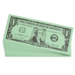 Learning Advantage One Dollar Play Bills, Set of 100