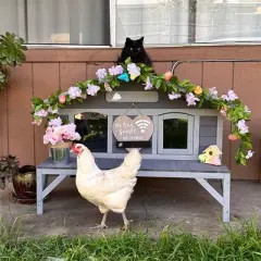 Aivituvin Premium Wooden Cat House for Feral Cats, Weatherproof Cat Shelter-AIR92