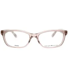Kate Spade  QGX Womens Rectangle Eyeglasses Beige Striped White 50mm