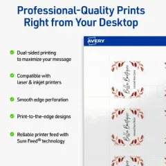Avery Rounded Slot Tags, 1-1/2" x 2-1/2", Glossy White, 250 Total