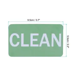 Unique Bargains Dish Washer Refrigerator Kitchen Organization Clean Dirty Sign Magnet Red and Green