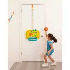 B. toys Door Hanging Basketball Net - Dinosaur Dribbler