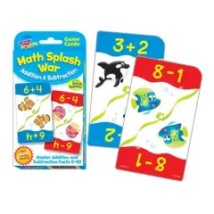 TREND Math Splash War Addition & Subtraction Challenge Cards