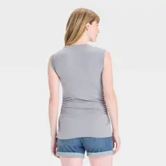 Short Sleeve Ruched Side Knit Maternity T-Shirt - Isabel Maternity by Ingrid & Isabel&trade;