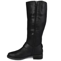 Journee Collection Womens Meg Wide Calf Stacked Heel Riding Boots