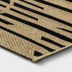 Grace Broken Geometrical Indoor/Outdoor Rug Black/Tan - Project 62&trade;