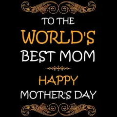 Men's Design By Humans Happy Mother's Day World's Best Mom By tmsarts Tank Top