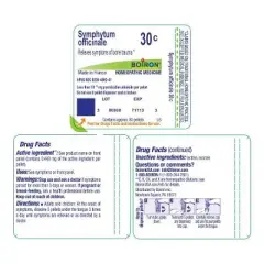 Symphytum Officinale 30C by Boiron Homeopathic Single Medicine For Pain  -  80 Pellet