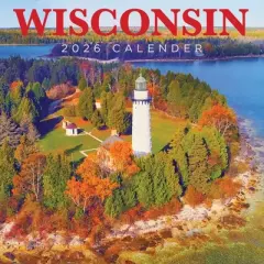 TF Publishing 13.5"x14.5" 2026 Wisconsin Wall Calendar