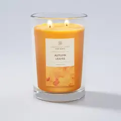 19oz Glass Jar Autumn Leaves Candle - Home Scents