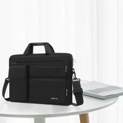 Laptop Shoulder Bag 15 inch Computer Bag Compatible Black