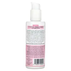 Dickinson Brands Original Witch Hazel, 4-in-1 Hydrating Toner + Serum with Rose Water, Alcohol Free, 4 fl oz (118 ml)