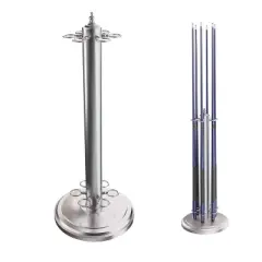 GSE Metal Floor Stand Billiard Pool Cue Rack, Holds 6 Pool Cue Sticks
